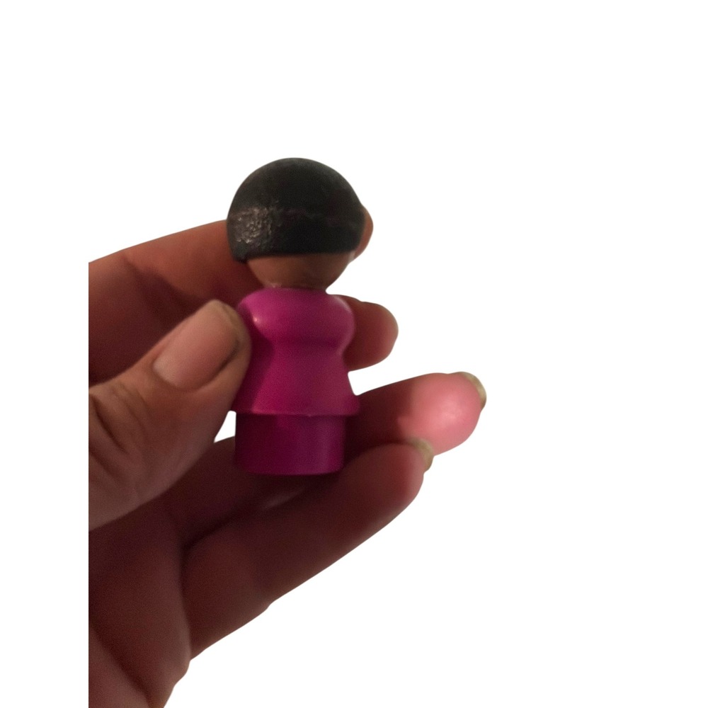 Vintage Sesame Street Susan Kids Fisher-Price Little People Girl Pink Black - Picture 4 of 5